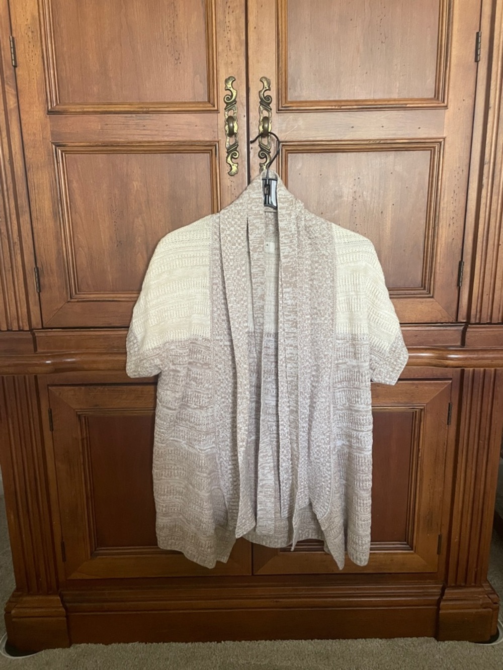 Sonoma Lightweight Boho Tie Short Sleeve Cardigan Sweater